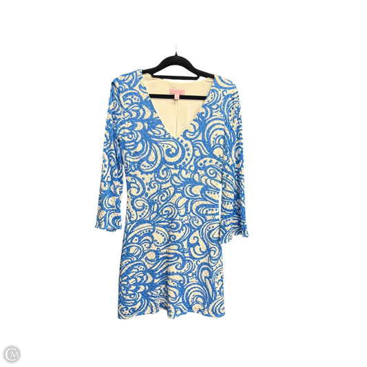 Dress Designer By Lilly Pulitzer In Blue & White, Size: S