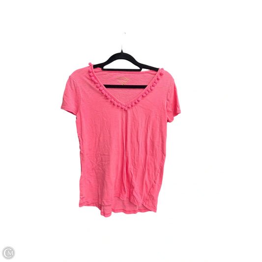 Top Short Sleeve Designer By Lilly Pulitzer In Pink, Size: Xs