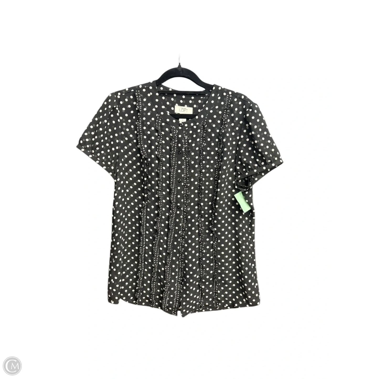 Top Sleeveless By Loft In Polkadot Pattern, Size: M