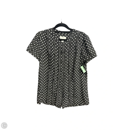 Top Sleeveless By Loft In Polkadot Pattern, Size: M
