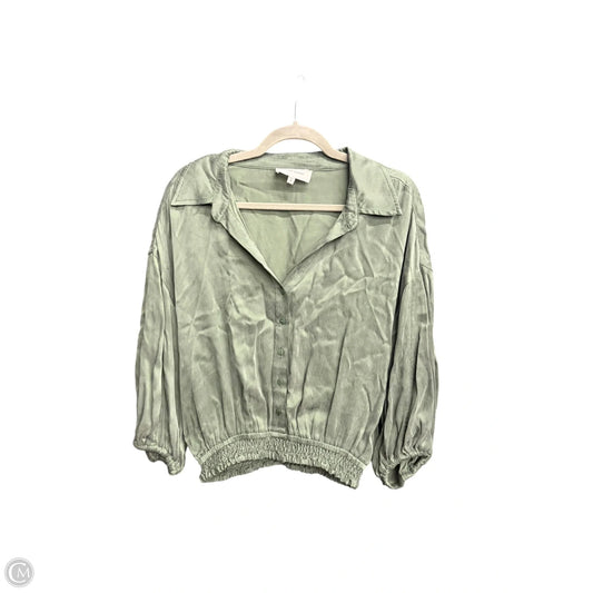 Top Long Sleeve By Dear John In Green, Size: M