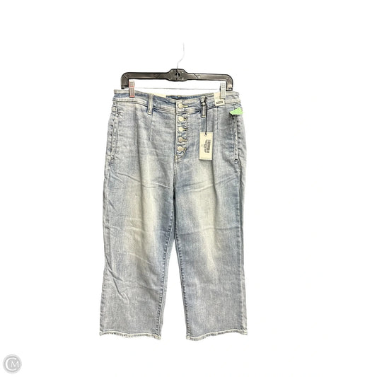 Jeans Wide Leg By Judy Blue In Blue Denim, Size: 12
