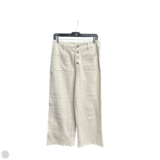 Jeans Straight By Entro In Cream Denim, Size: 12
