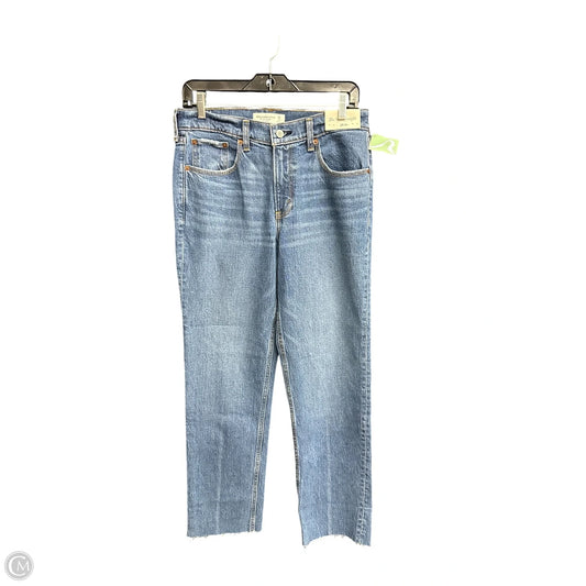 Jeans Straight By Abercrombie And Fitch In Blue Denim, Size: 6