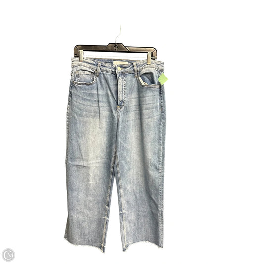 Jeans Wide Leg By Vervet In Blue Denim, Size: 10
