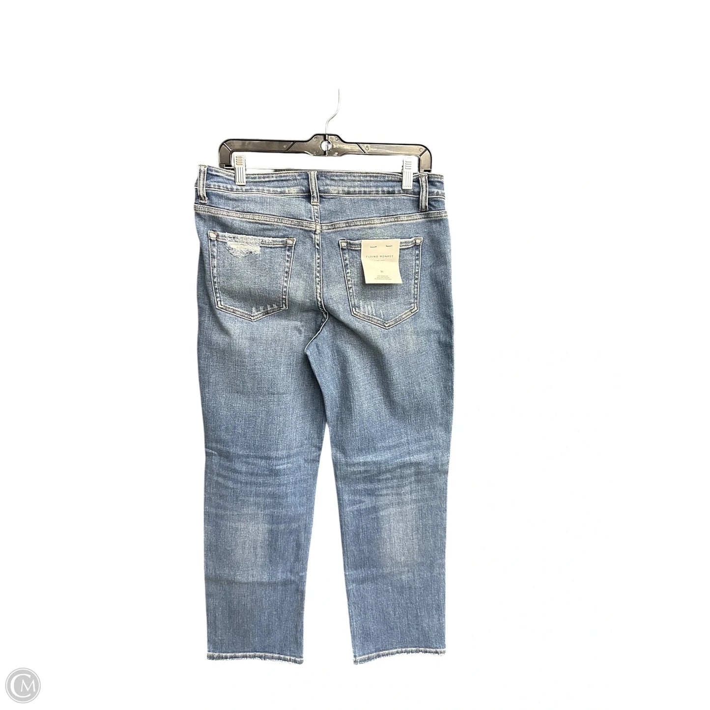 Jeans Straight By Flying Monkey In Blue Denim, Size: 8