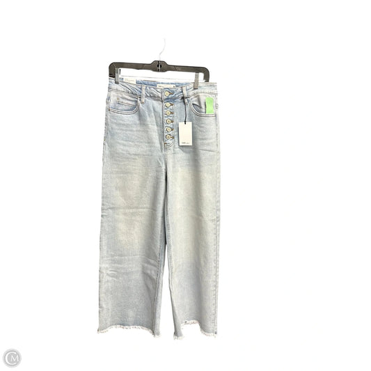 Jeans Wide Leg By Clothes Mentor In Blue Denim, Size: 10