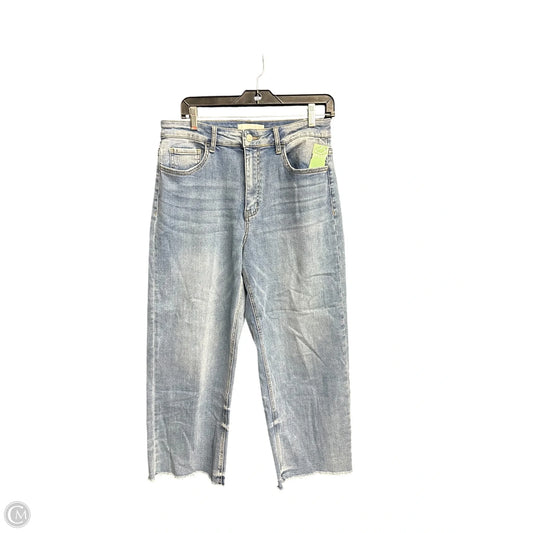 Jeans Wide Leg By Vervet In Blue Denim, Size: 8