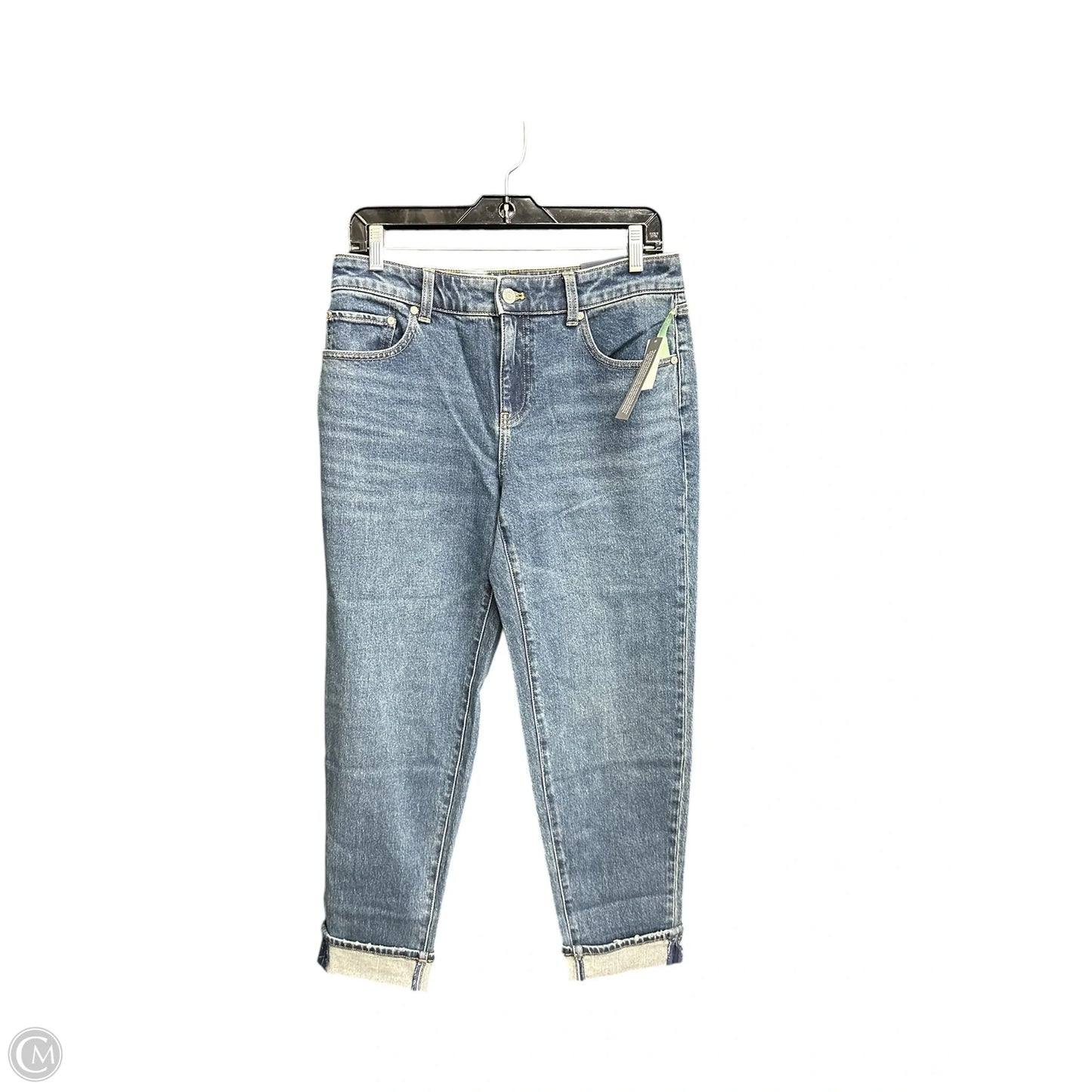 Jeans Straight By Talbots In Blue Denim, Size: 4