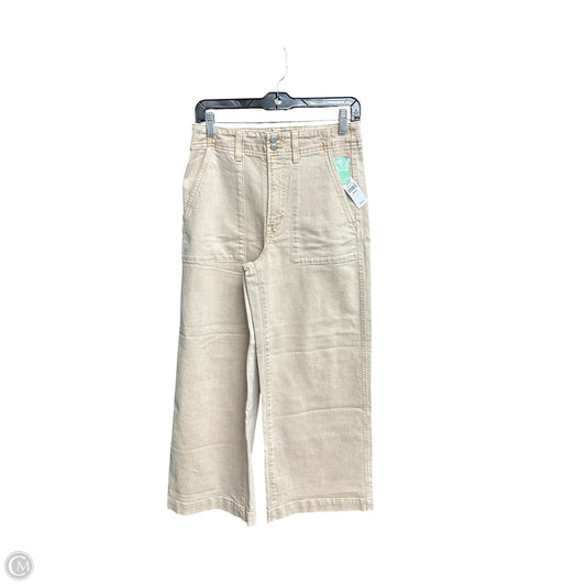 Jeans Wide Leg By Gap In Tan, Size: 6