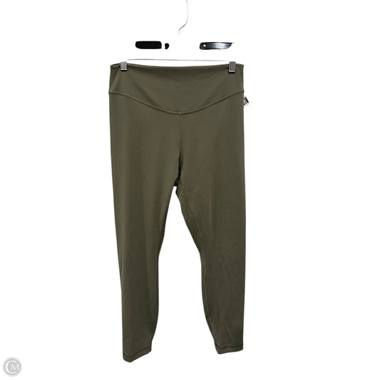 Athletic Leggings By Lululemon In Green, Size: M