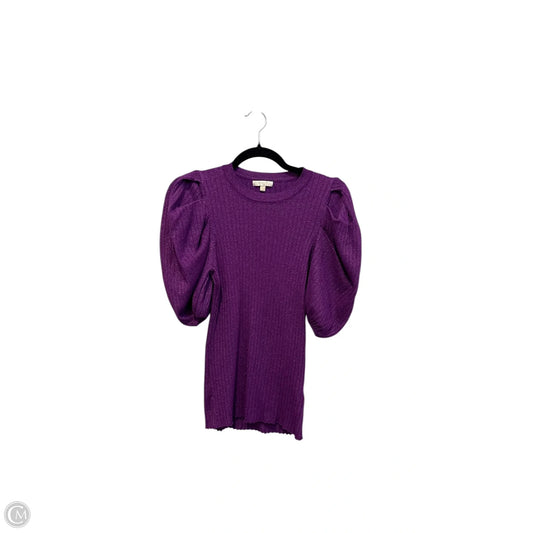 Top Short Sleeve By Flying Tomato In Purple, Size: L