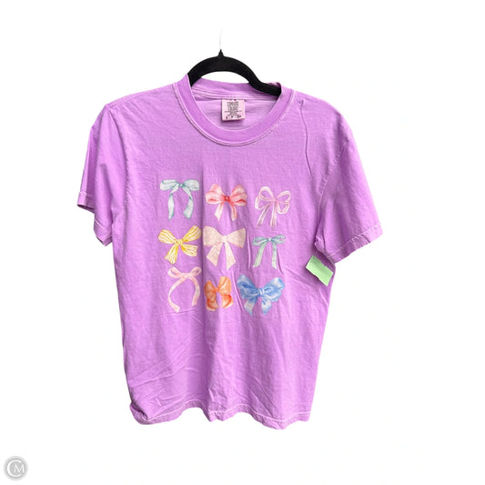 Top Short Sleeve Basic By Comfort Colors In Purple, Size: S