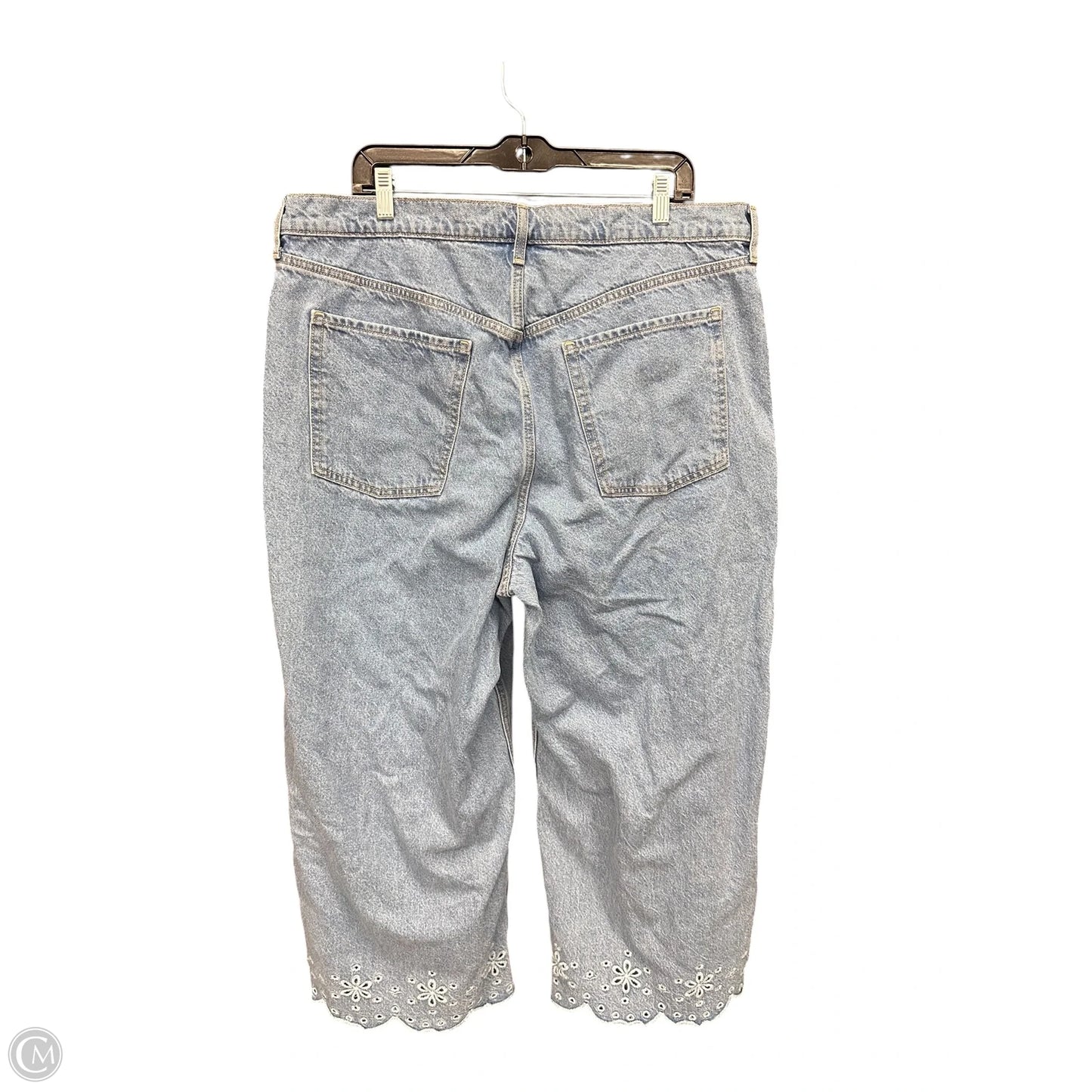 Jeans Wide Leg By Old Navy In Blue Denim, Size: 18