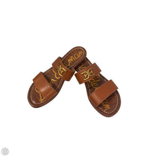 Sandals Flats By Sam Edelman In Brown, Size: 8.5