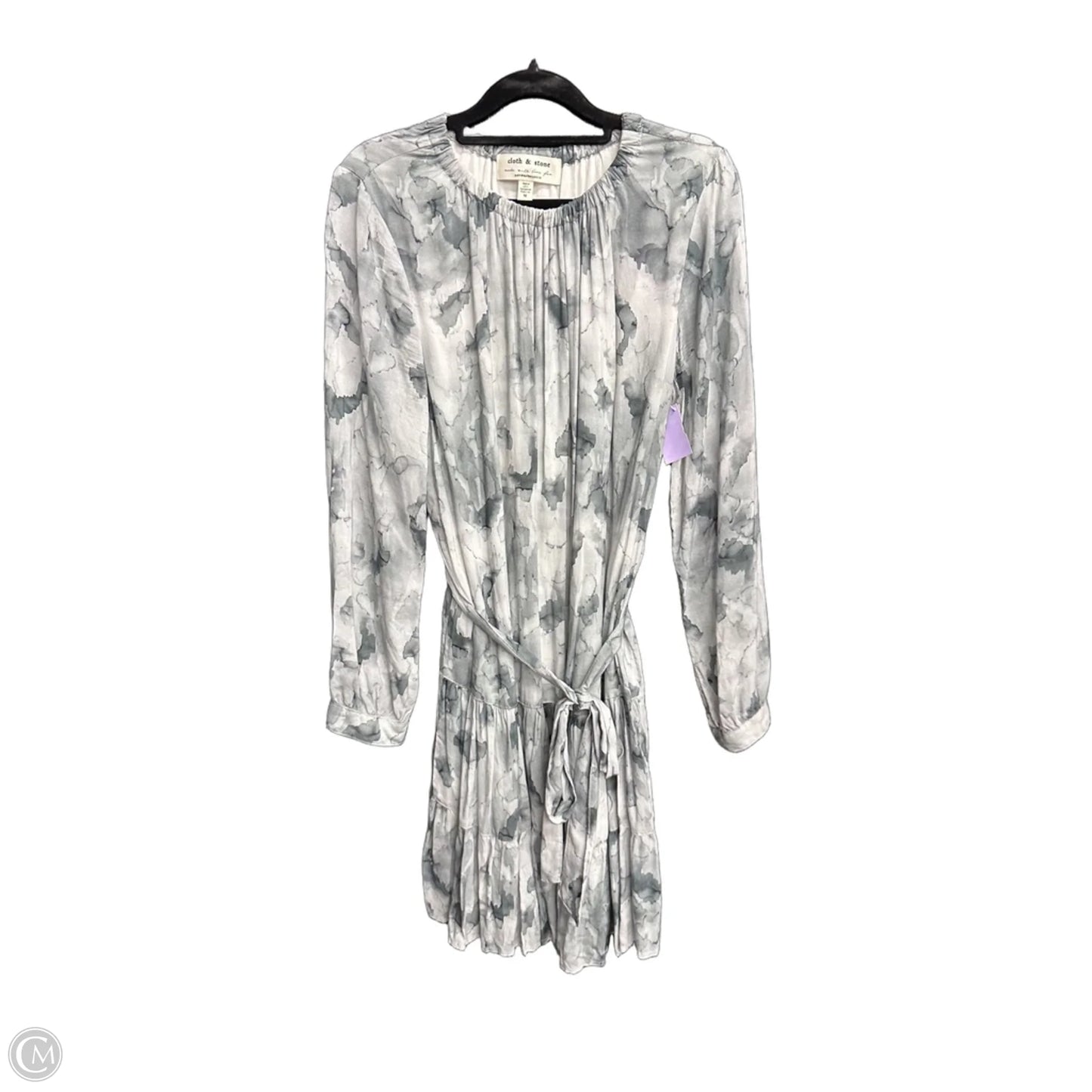 Dress Casual Short By Cloth & Stone In Grey & White, Size: M