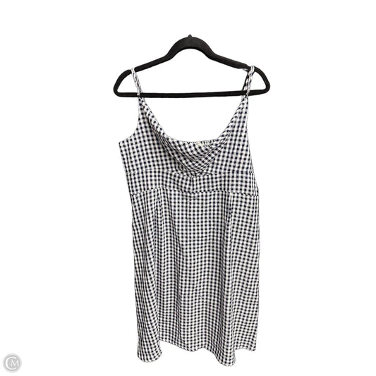 Dress Casual Short By Loft In Checkered Pattern, Size: Xl