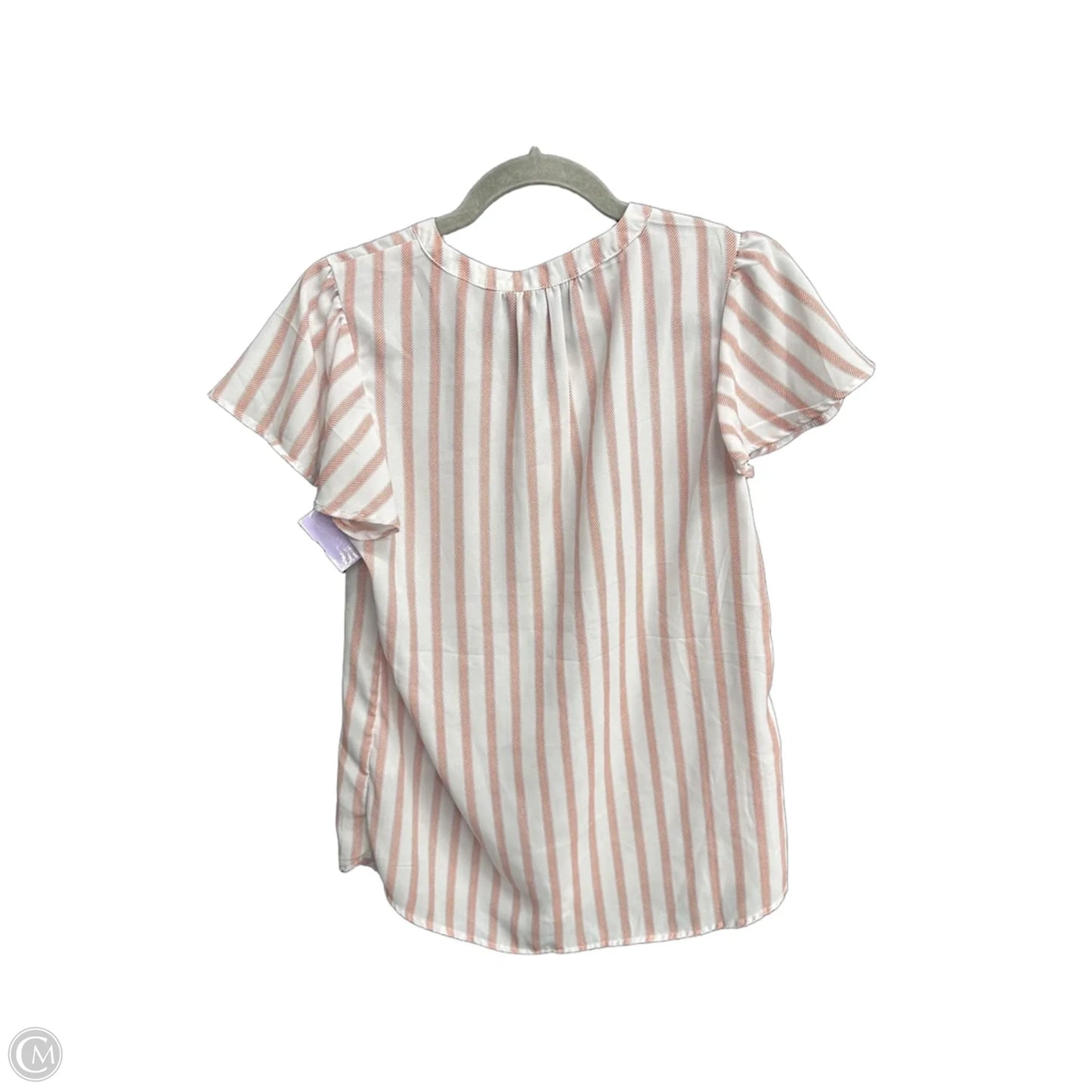 Top Short Sleeve By Maurices In Striped Pattern, Size: Xs
