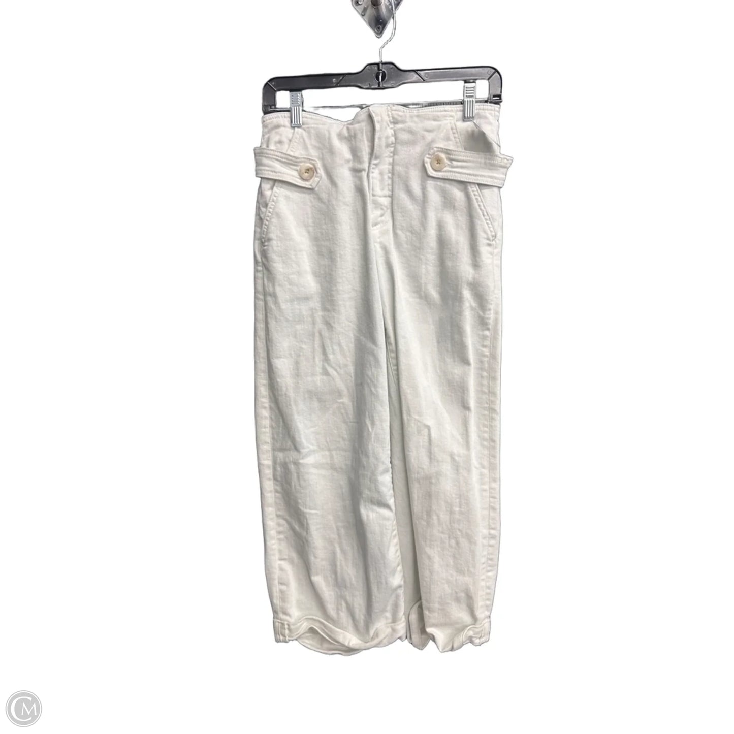 Jeans Wide Leg By Maeve In White Denim, Size: 2