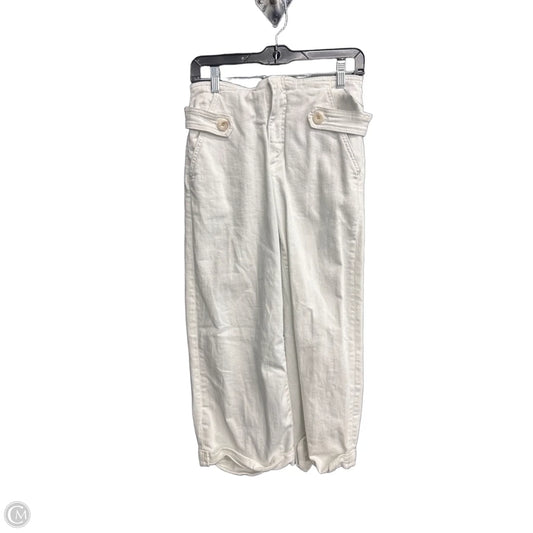 Jeans Wide Leg By Maeve In White Denim, Size: 2
