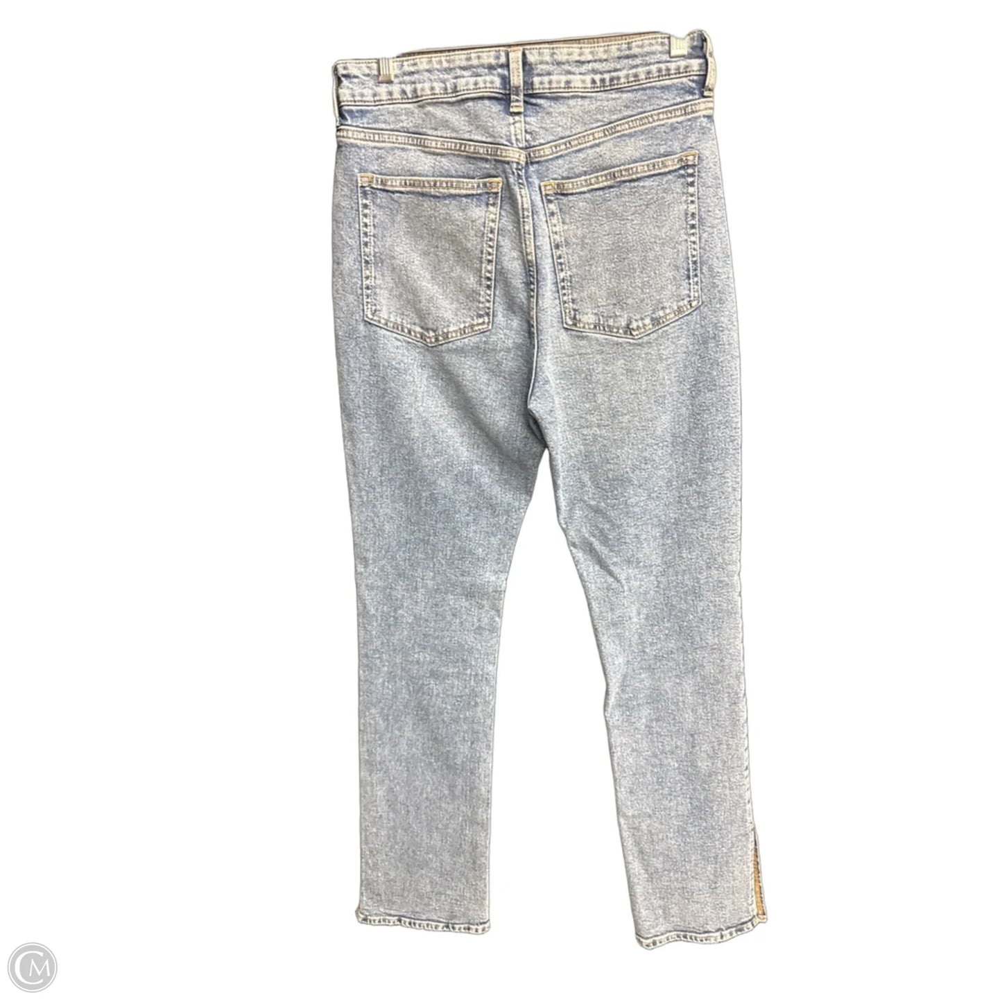 Jeans Straight By H&m In Blue Denim, Size: 10