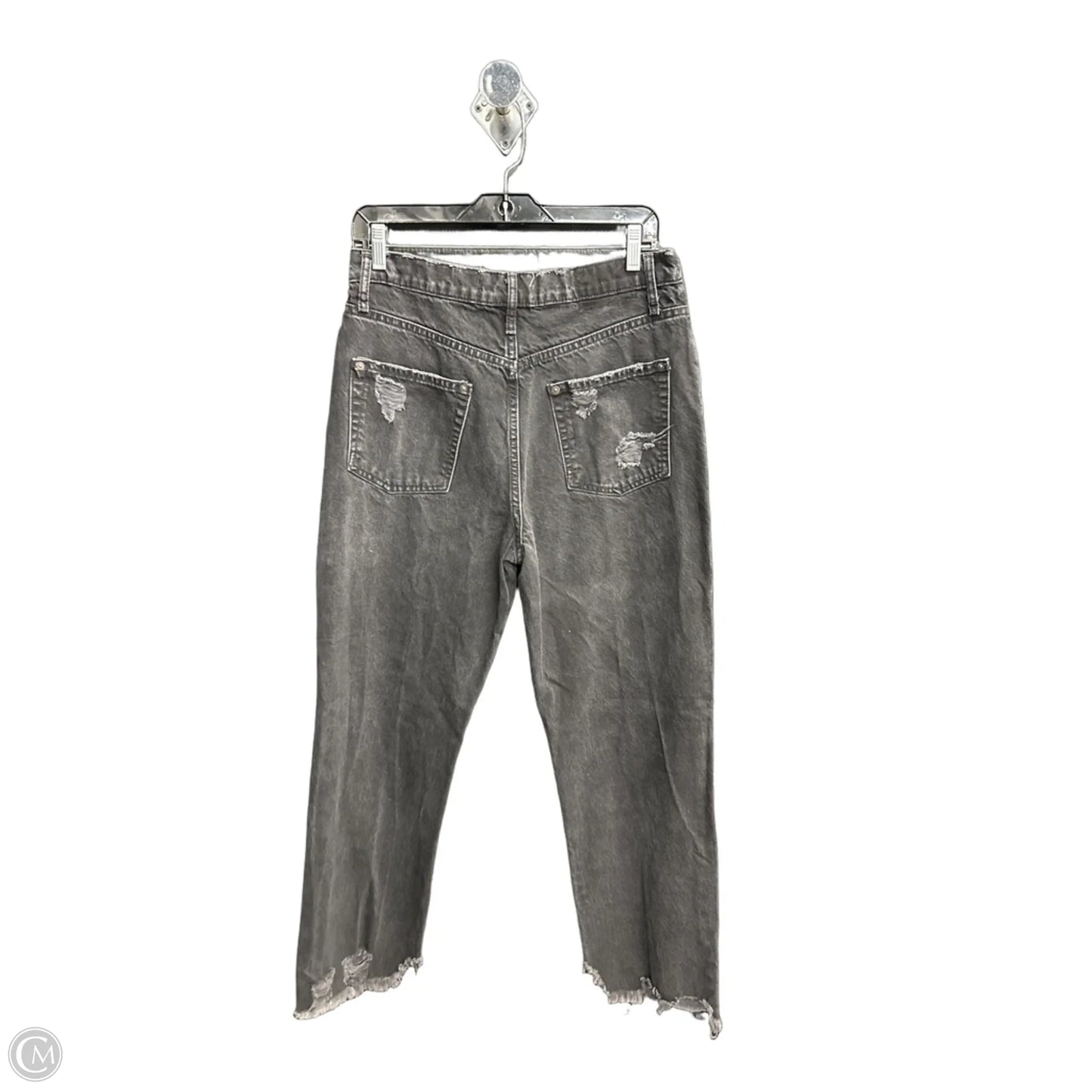 Jeans Straight By We The Free In Black Denim, Size: 8