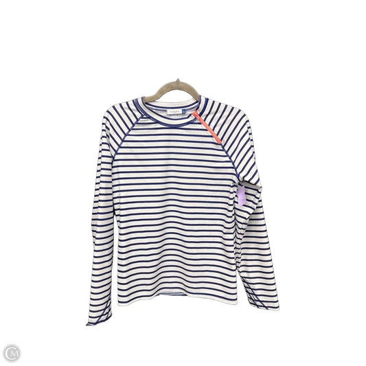 Top Long Sleeve By Cabana Life In Striped Pattern, Size: L