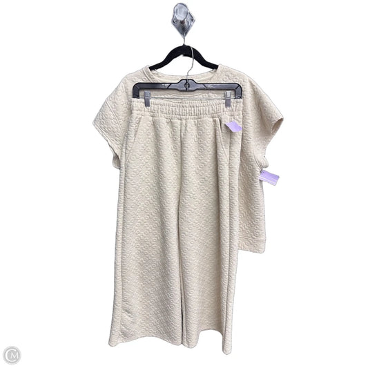 Pants Set 2pc By See And Be Seen In Cream, Size: M