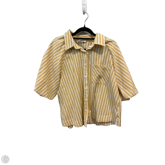 Top Short Sleeve By Mittoshop In Striped Pattern, Size: S