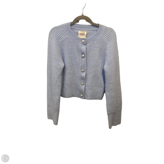 Sweater Cardigan By Abercrombie And Fitch In Blue, Size: S