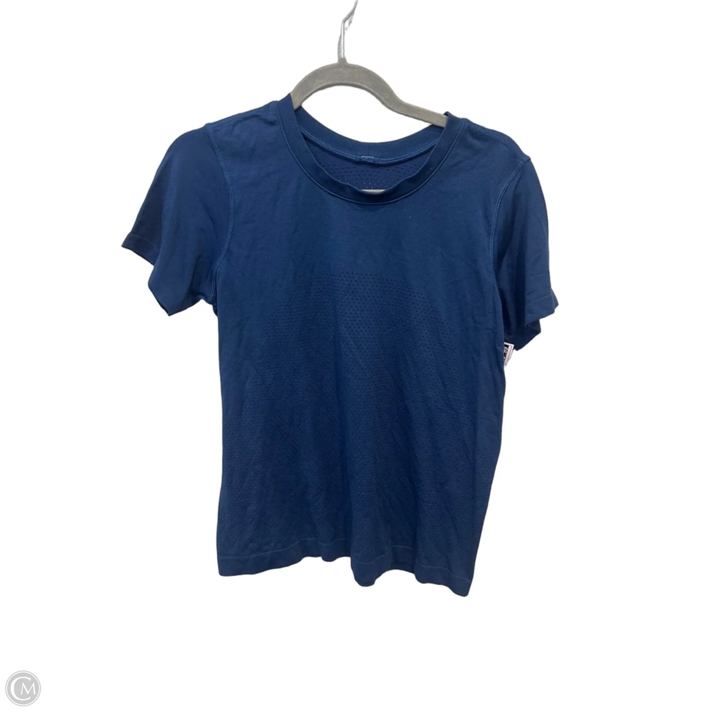 Athletic Top Short Sleeve By Lululemon In Blue, Size: S