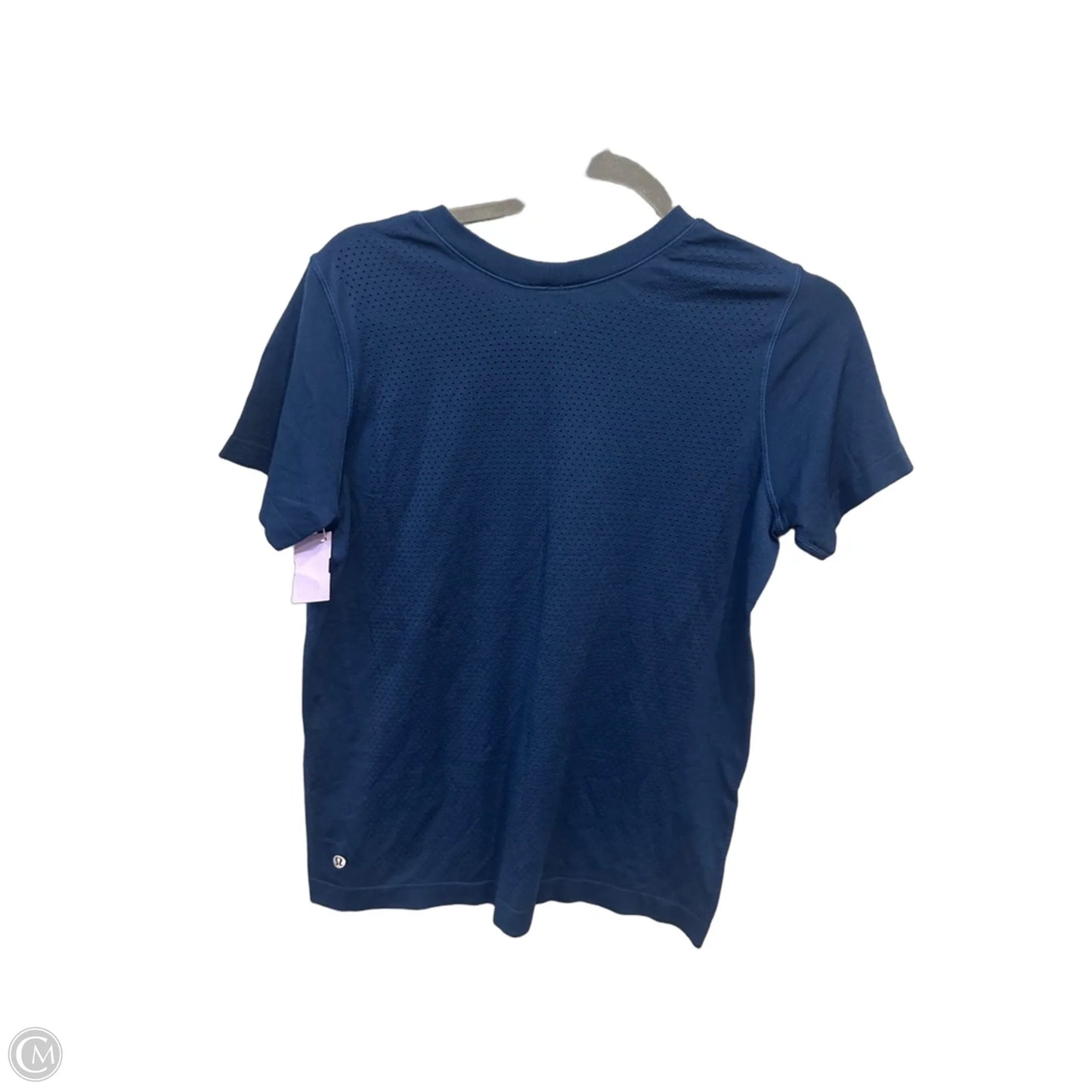 Athletic Top Short Sleeve By Lululemon In Blue, Size: S