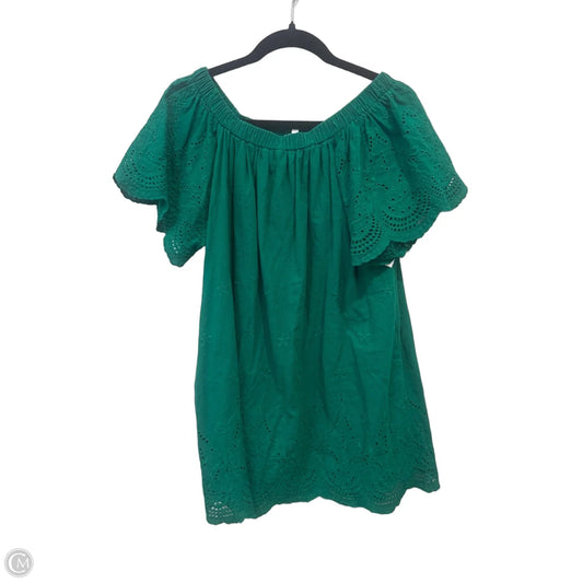 Dress Casual Short By Tcec In Green, Size: L