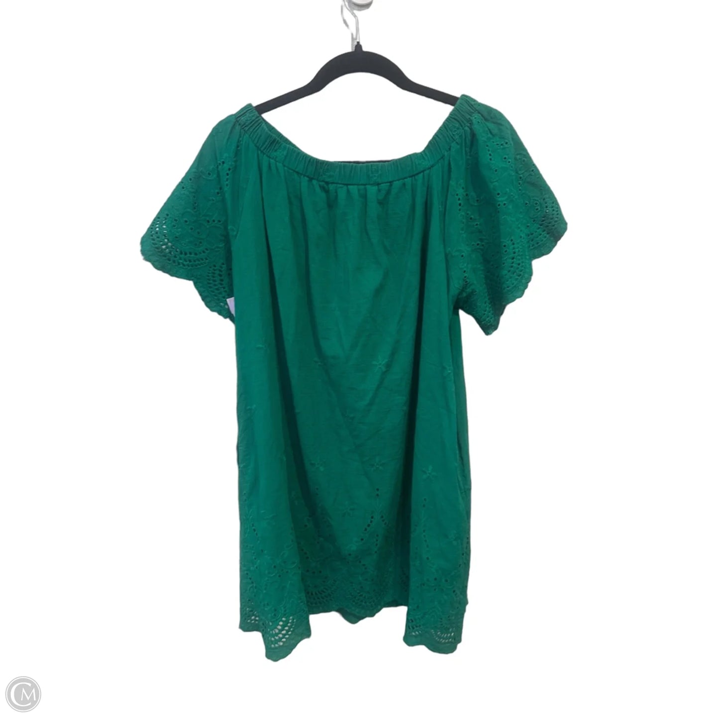 Dress Casual Short By Tcec In Green, Size: L