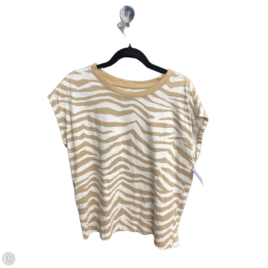 Top Sleeveless By Loft In Zebra Print, Size: S