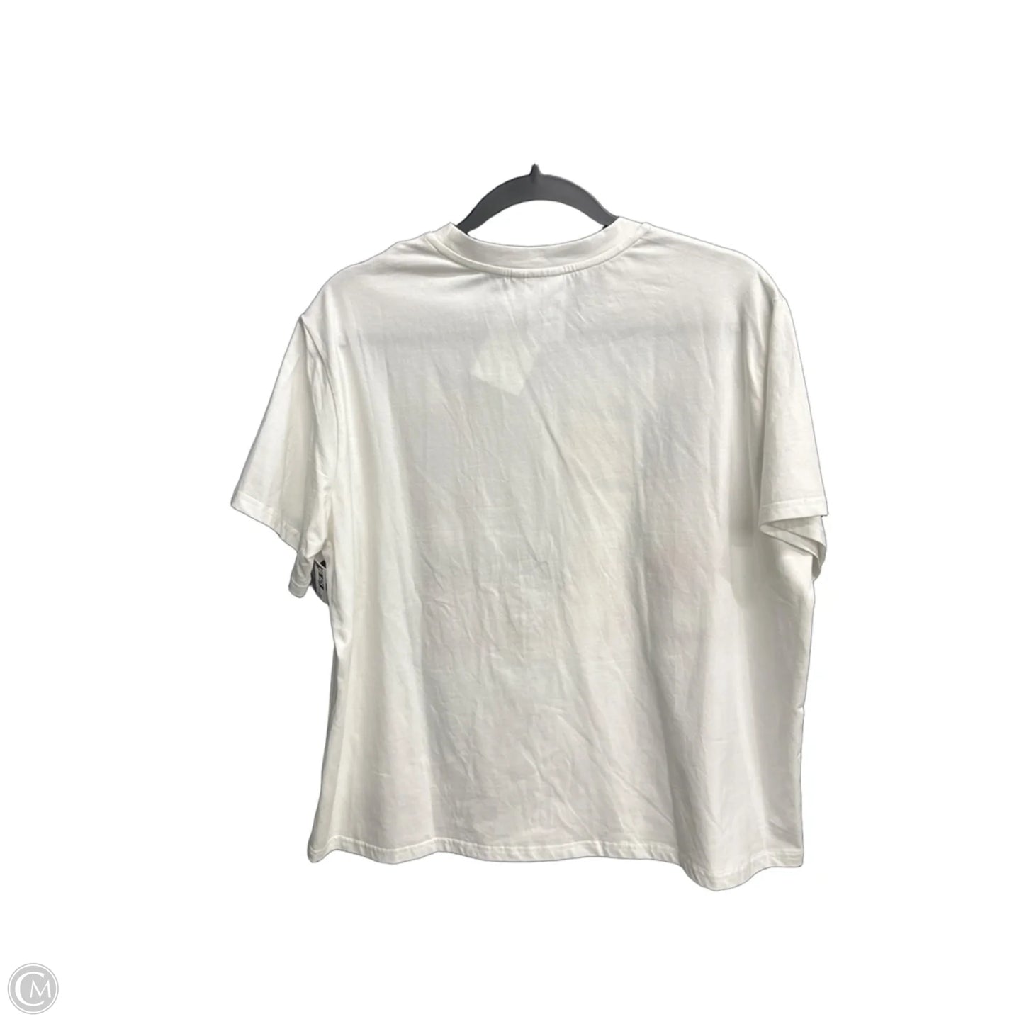 Top Short Sleeve By Clothes Mentor In White, Size: L