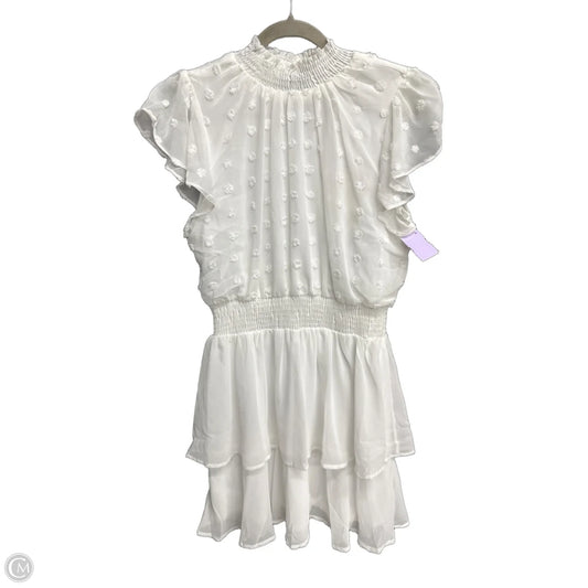 Dress Casual Short By Savanna Jane In White, Size: L