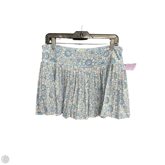 Athletic Skirt By Laura Ashley In Floral Print, Size: Xl