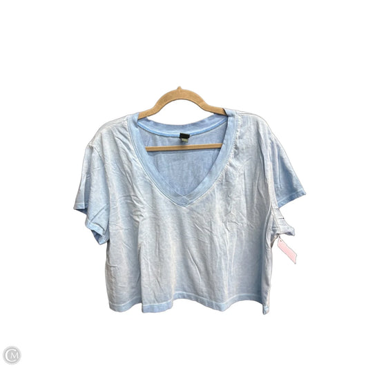 Top Short Sleeve Basic By Wild Fable In Blue, Size: 2x