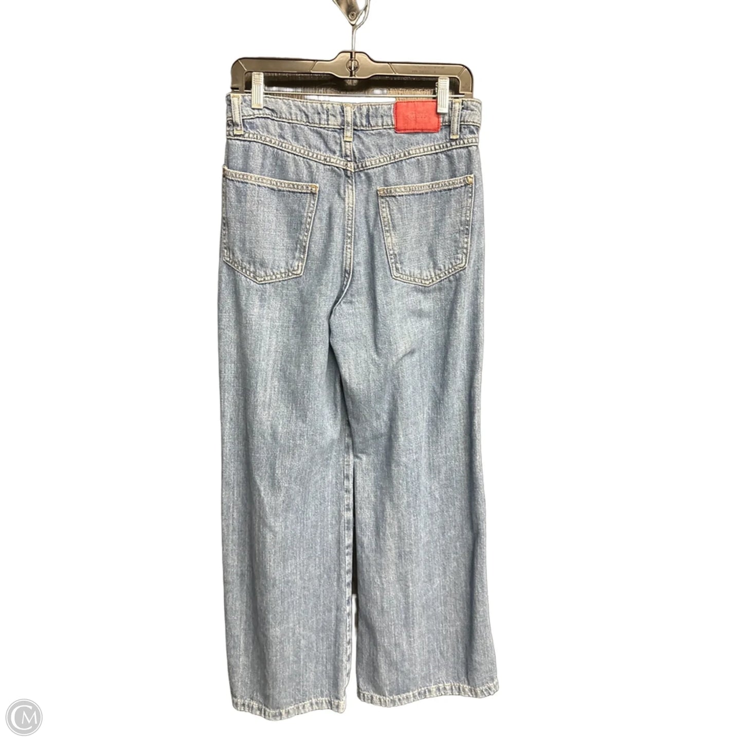 Jeans Wide Leg By Zara In Blue Denim, Size: 4