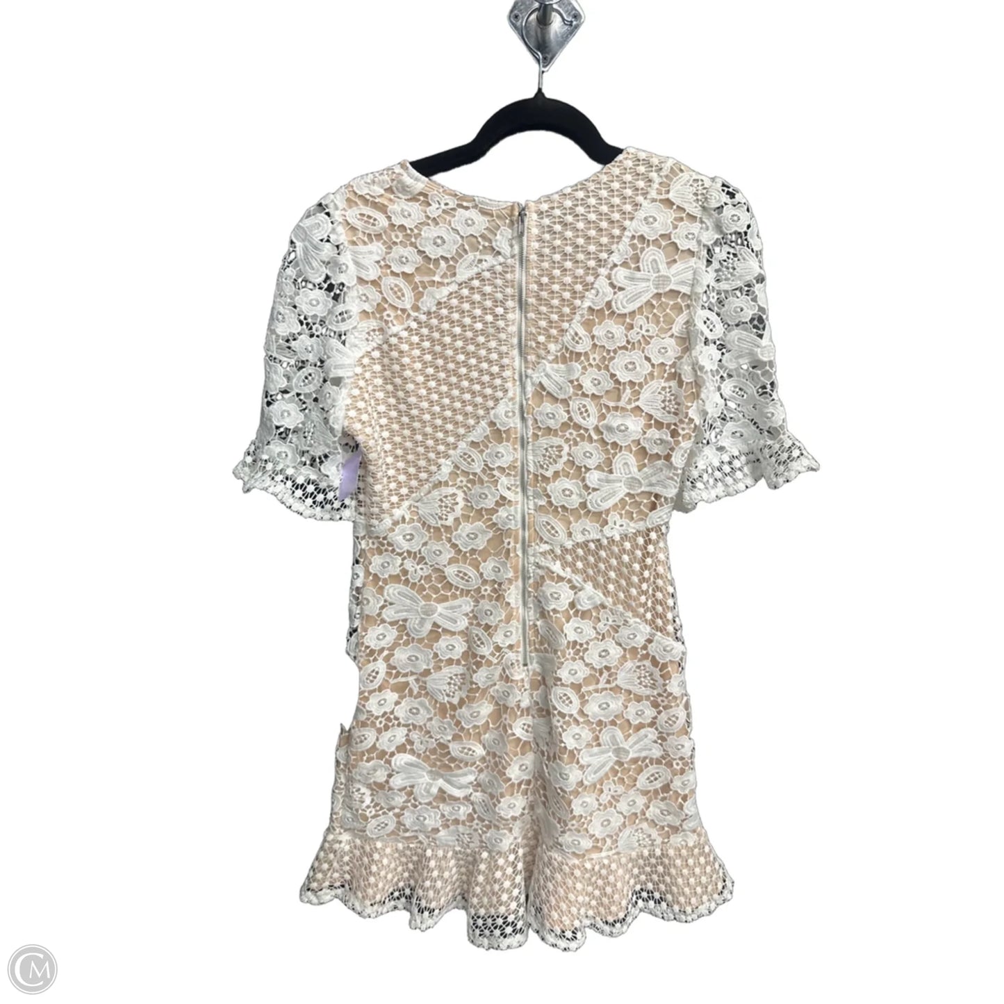 Dress Casual Short By Lulus In Tan & White, Size: M