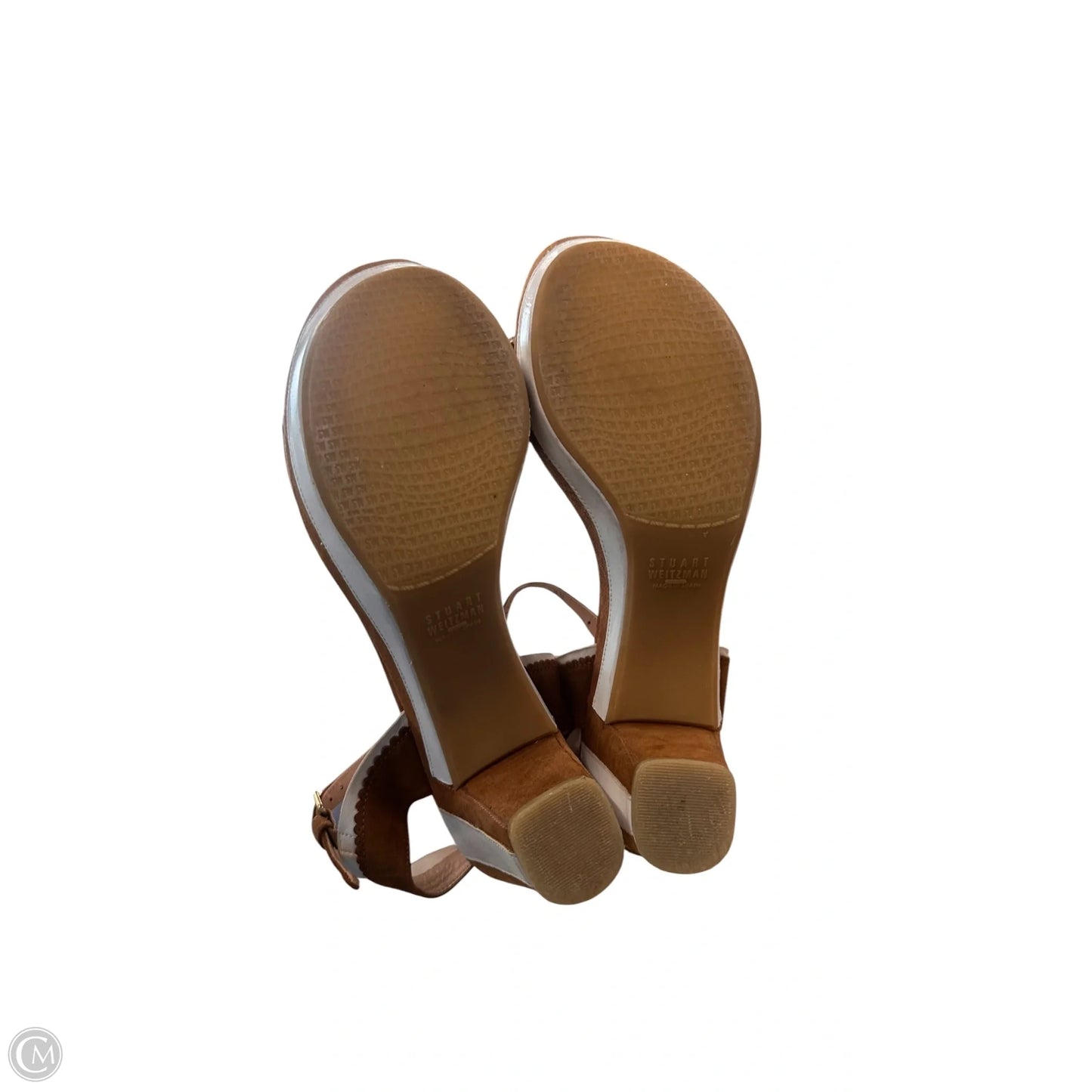 Shoes Designer By Stuart Weitzman In Brown & White, Size: 11