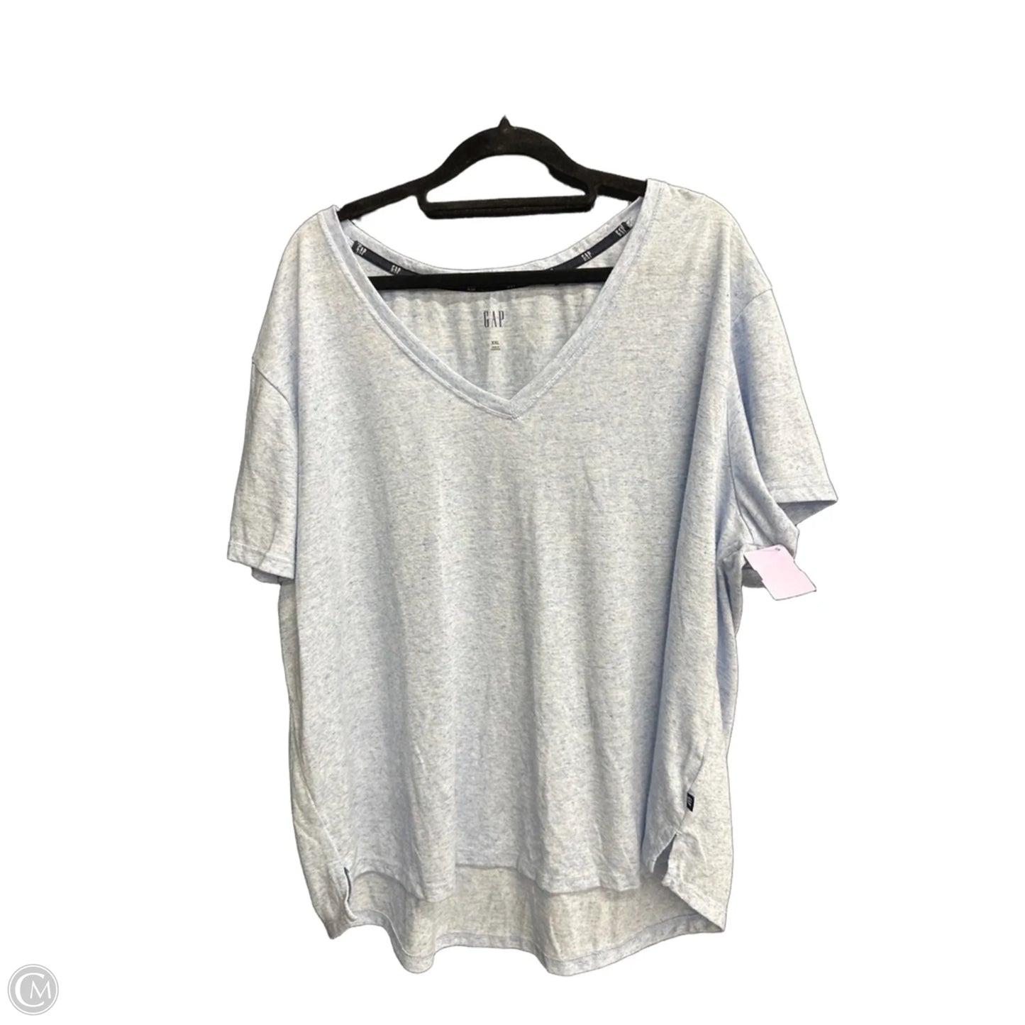 Top Short Sleeve Basic By Gap In Blue, Size: 2x