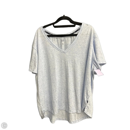 Top Short Sleeve Basic By Gap In Blue, Size: 2x