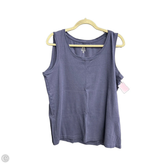 Tank Top By Chicos In Navy, Size: Xl
