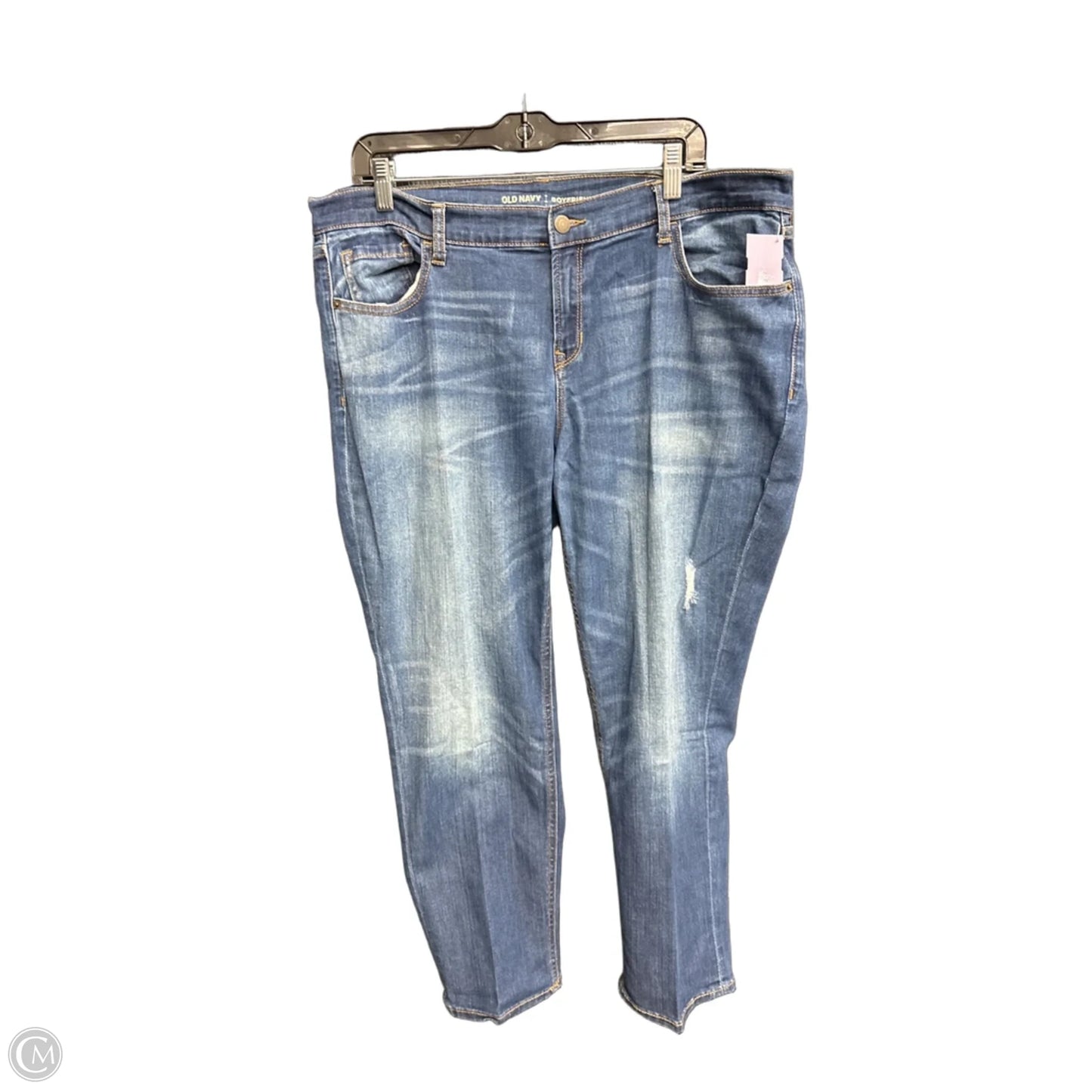 Jeans Boyfriend By Old Navy In Blue Denim, Size: 14