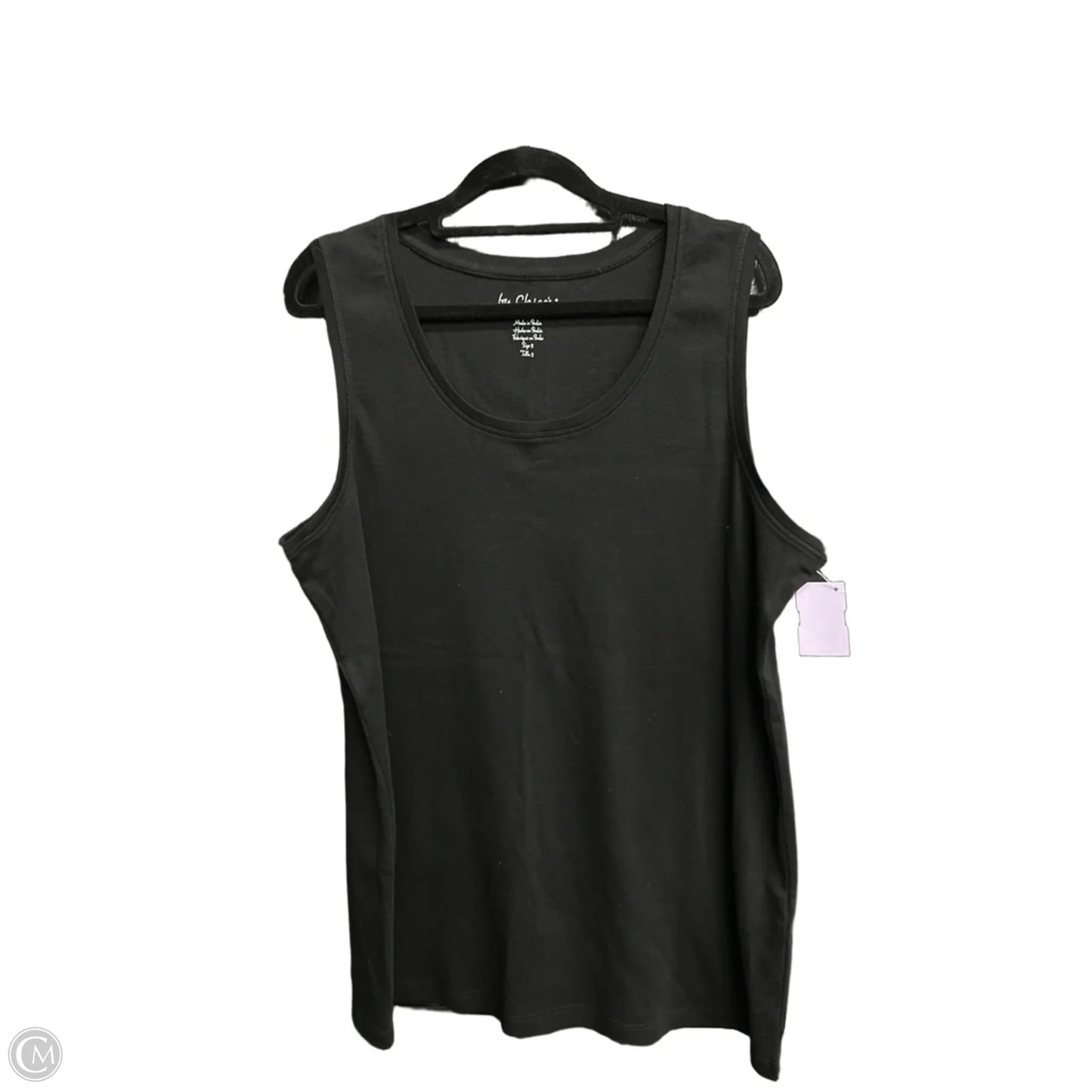 Top Sleeveless By Chicos In Black, Size: Xl