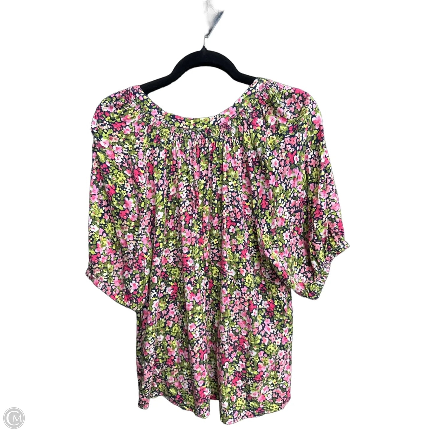 Top Short Sleeve By Crown And Ivy In Floral Print, Size: Xl