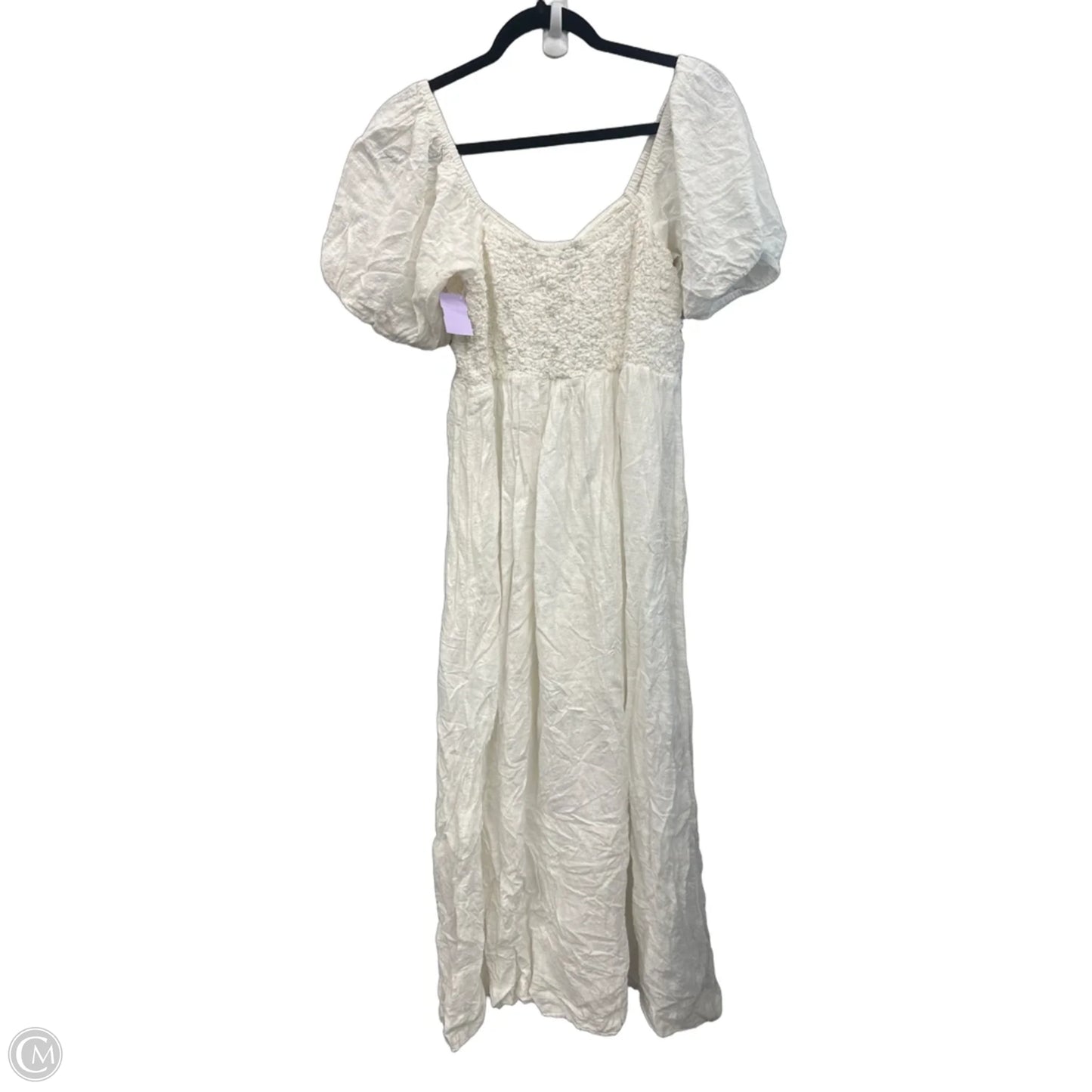 Dress Casual Maxi By Top Shop In Cream, Size: M