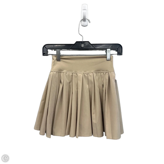 Athletic Skirt By Vanilla Star In Tan, Size: Xs